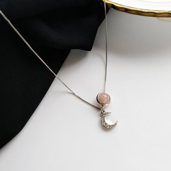 Lagom Studio Jewelry - 💕LAST ONE Moon Stone Pendant Necklaces